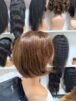 10 inch bob wig  in black, brown, nude, - Image 3