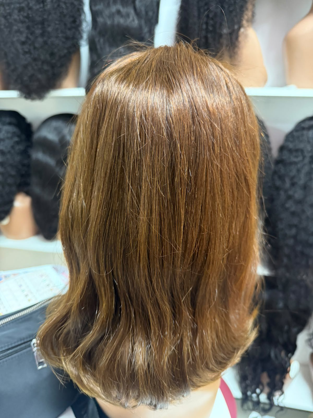 2026/09/1002257074.jpg 14 inch bob human hair available in black, brown, ginger, maroon - Image 1