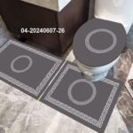 High quality Matching 2pc non slip set bathroom rubber mats
