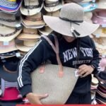 2pc classy summer sets hat and bag set