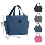 Classy Insulated lunch bags size on description