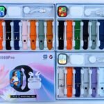 7 straps smart watch with a set of EarPods