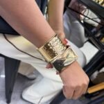 Gold 2pc Classy zinc alloy bangles