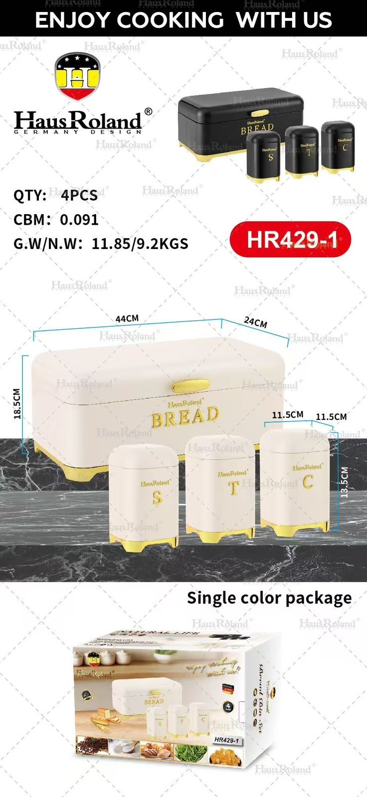 2026/09/256867.jpg Haus Roland bread storage(white) - Image 1