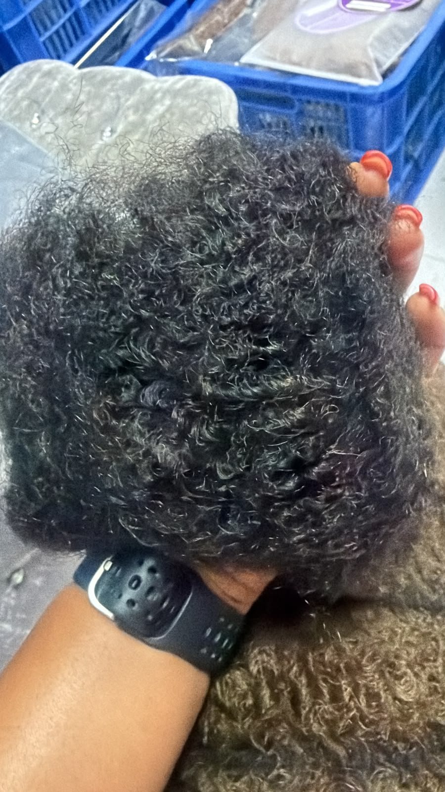 2026/09/261798.jpg Afro bulk human hair 💯 12 inch Available - Image 1