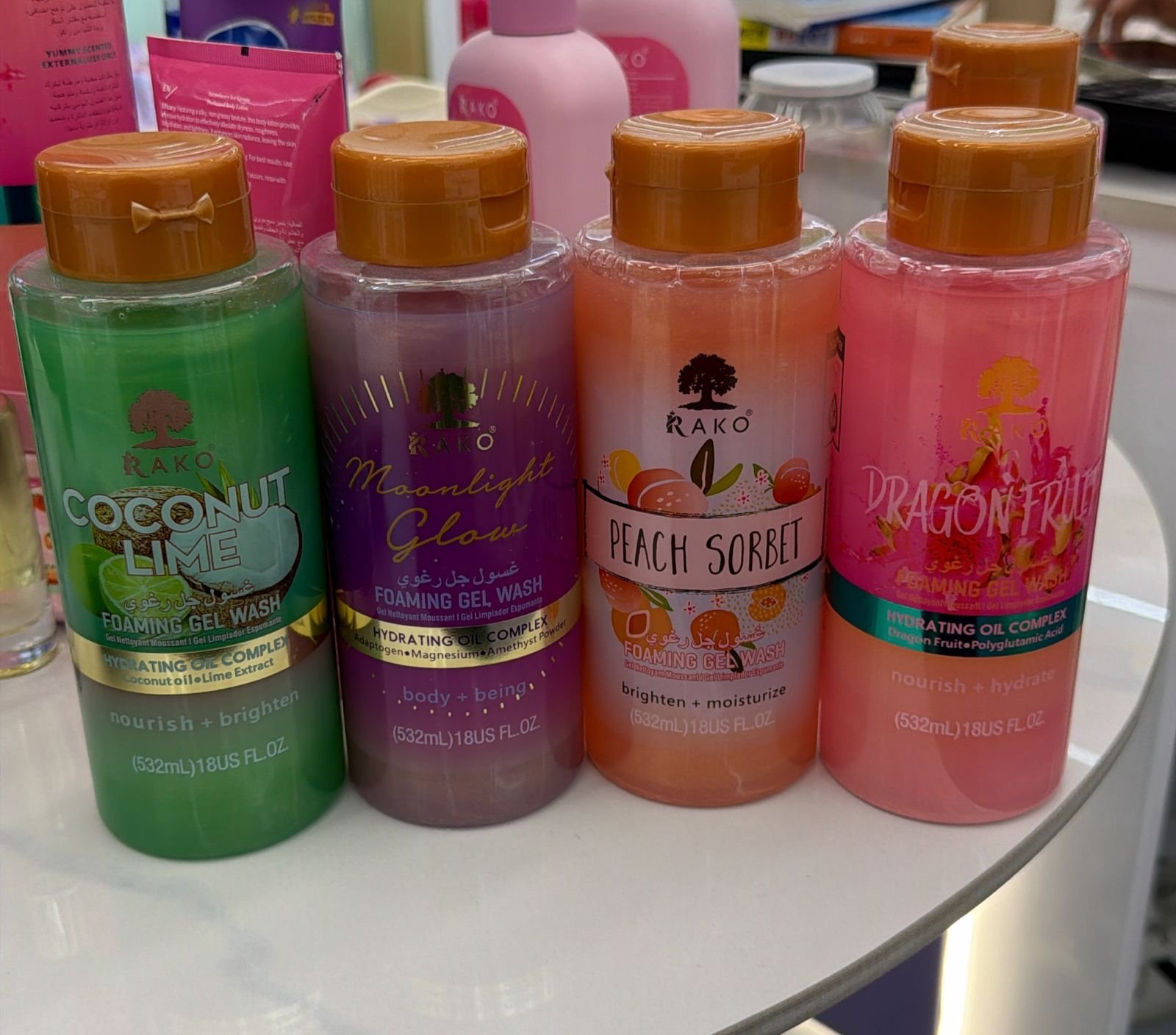 WhatsApp Image 2026-09-05 at 07.22.00 4pc pack each 532ml RAKO Shower gels - Image 1